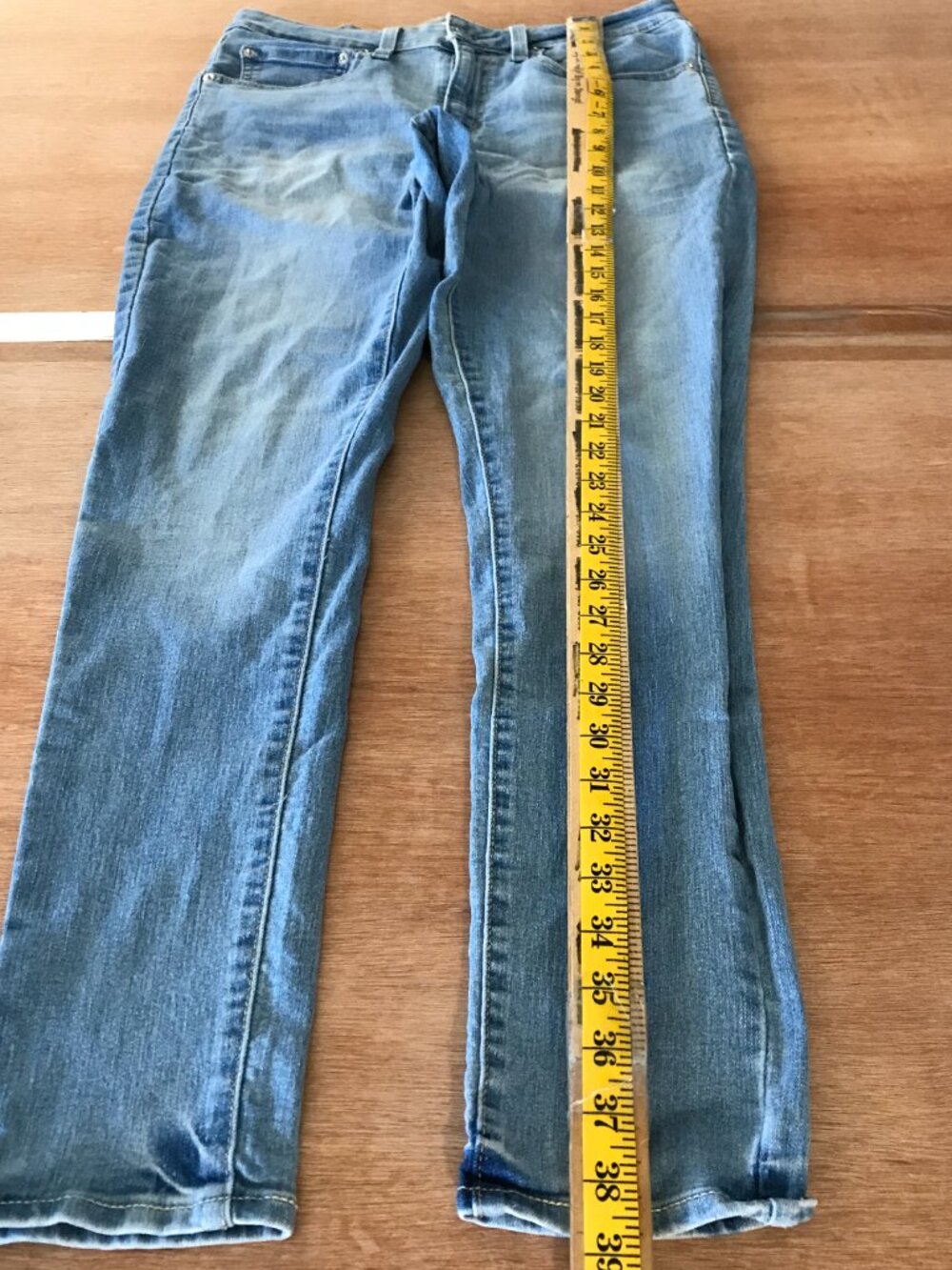 Levi's 721 Skinny Jeans Women 30 Blue Mid Rise Medium Wash Sculpting Slimming - Picture 5 of 15